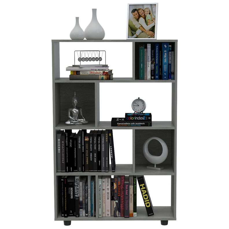 BIBLIOTECA MODULAR 8 REPISAS  FM-011G GRIS-3