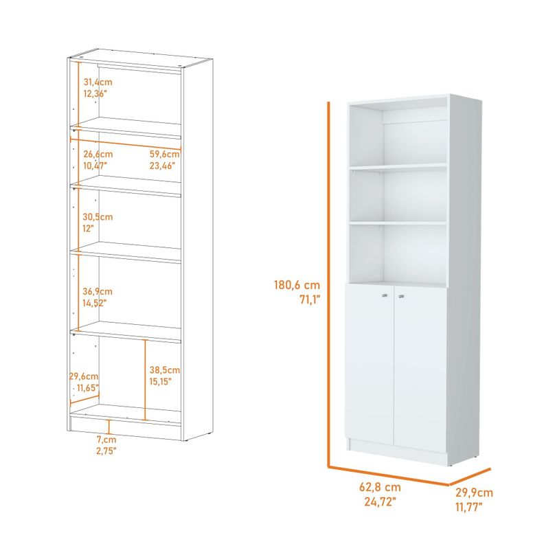 ESTANTE 2 PUERTAS FM-020B BLANCO-6