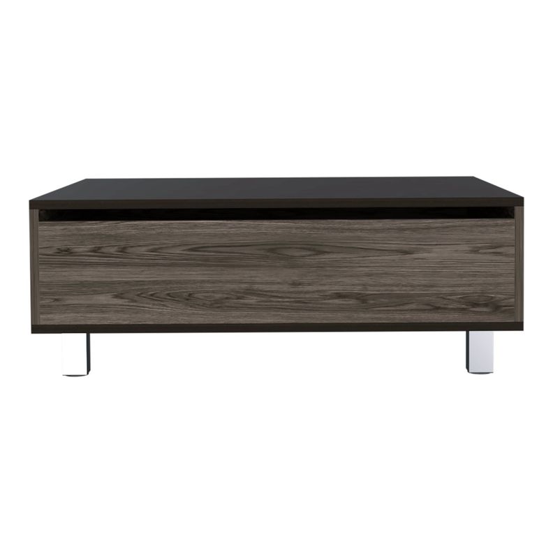 MESA DE CENTRO EXTENSIBLE FM-002O - CAFE OSCURO / NEGRO-1