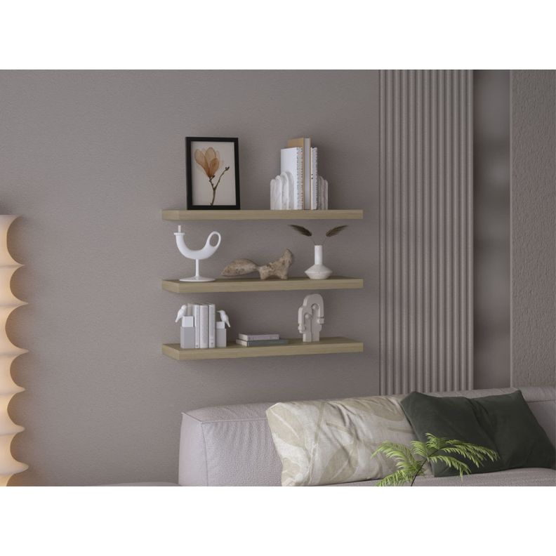 REPISA FLOTANTE 80x25x3,8 CM FM-041B X1 UNIDAD - BEIGE-6