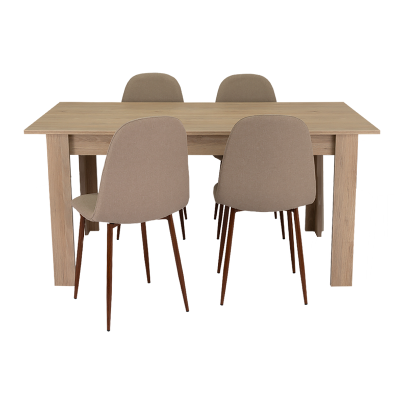 MESA DE COMEDOR FM-005C CAFÉ CLARO-3