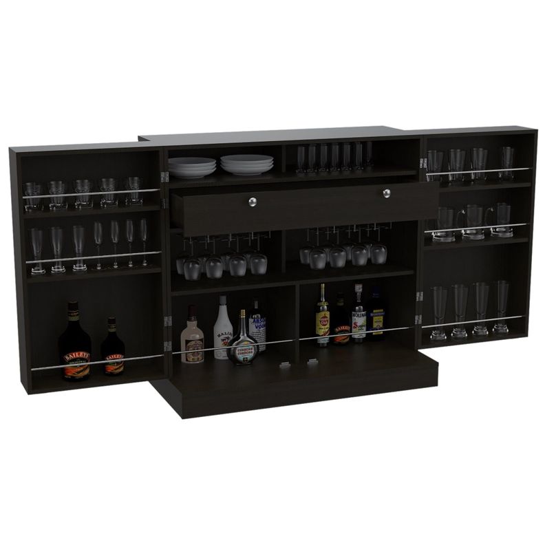 Bar Extensible 2 Puertas 1 Cajon Fm-011N Negro-3