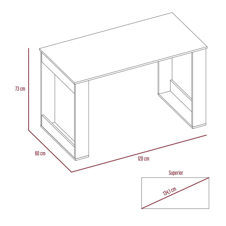 ESCRITORIO 120X73X60 CM FM-057B - BLANCO-5