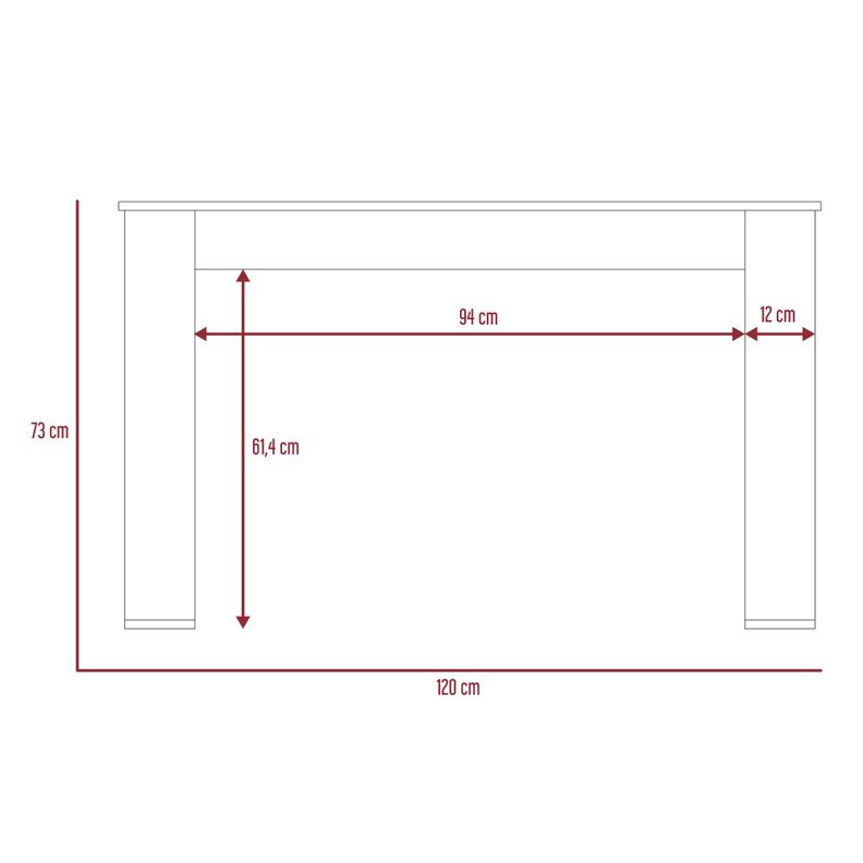 ESCRITORIO 120X73X60 CM FM-057B - BLANCO-6