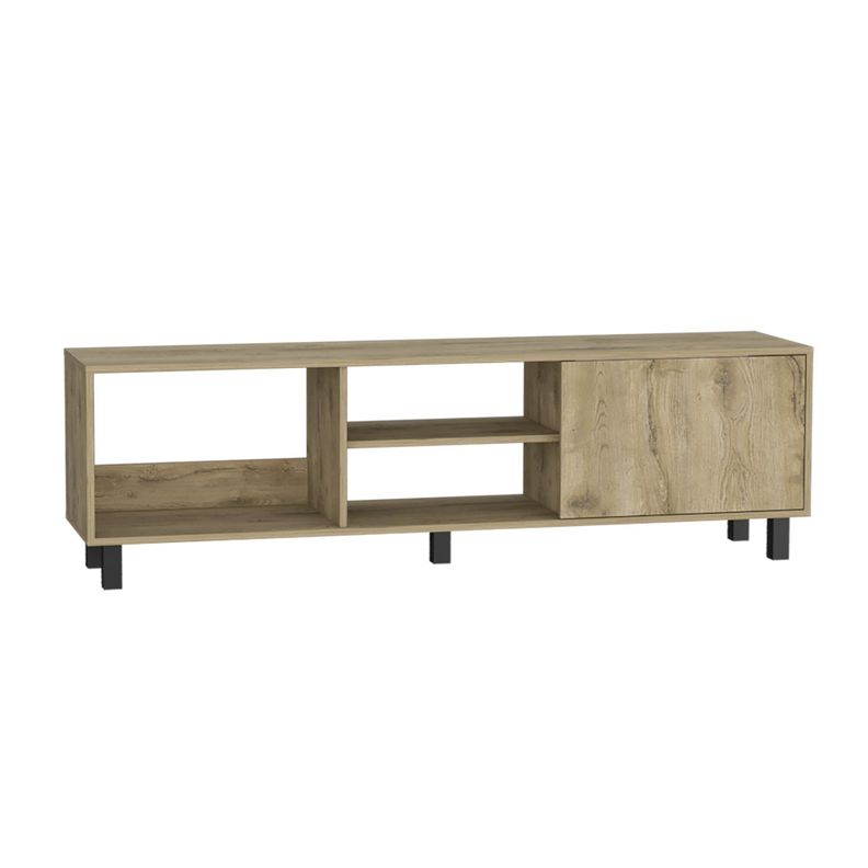 Rack Tv 65" 1 Puerta 47,5X160X35 Cm Cafe Claro