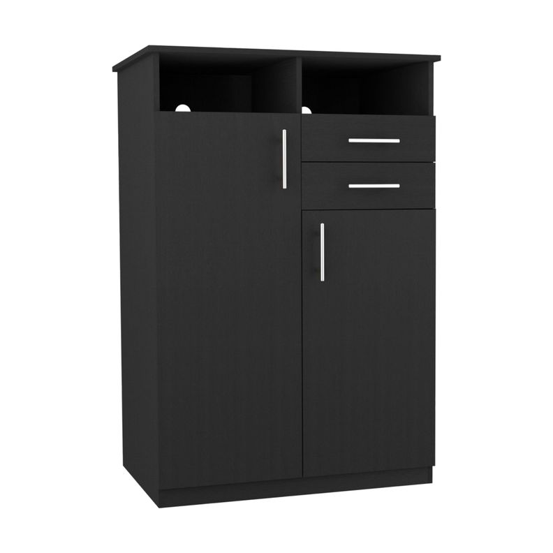 CLOSET 2 PUERTAS 2 CAJONES FM-022N - NEGRO-0