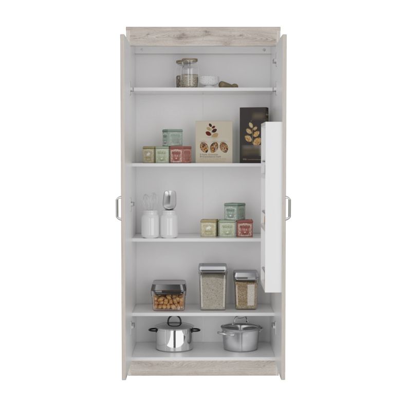 MUEBLE ALACENA 2 PUERTAS FM-012C - CAFÉ CLARO-2