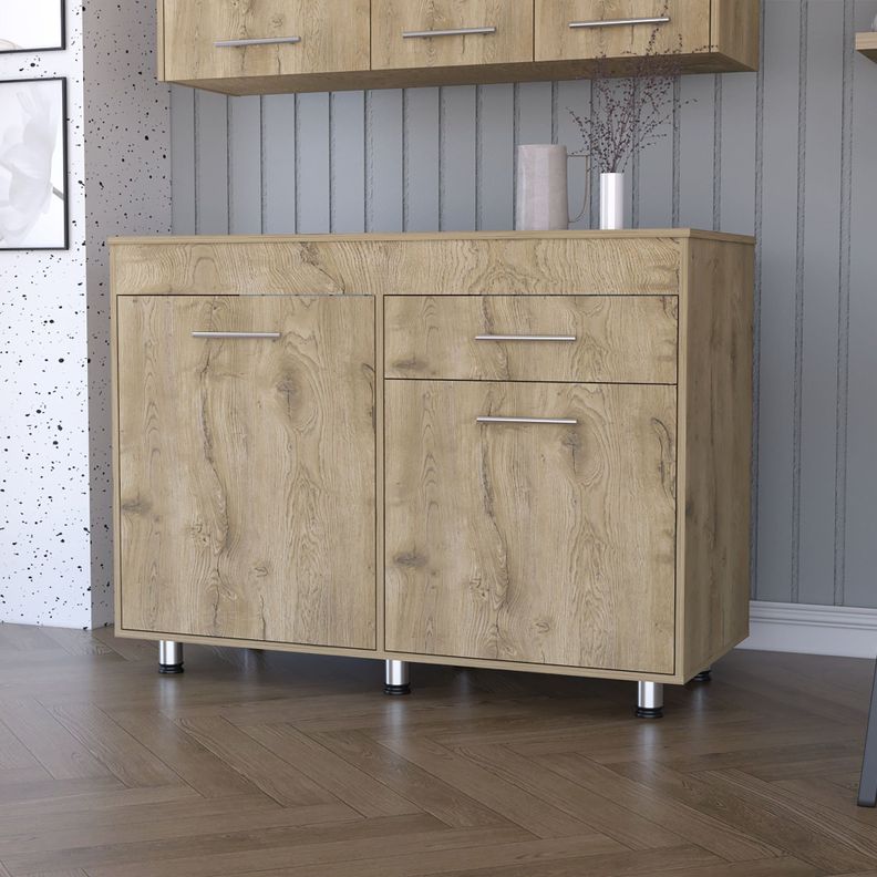 MUEBLE BASE 3 PUERTAS 1 CAJON MEALMINA FM-008C - CAFE CLARO-4