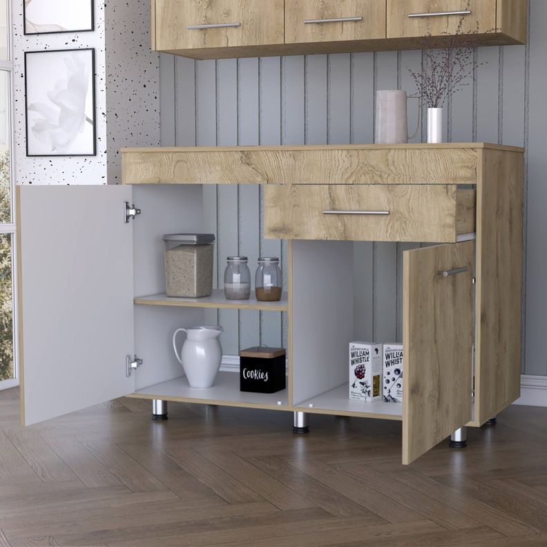 MUEBLE BASE 3 PUERTAS 1 CAJON MEALMINA FM-008C - CAFE CLARO-5