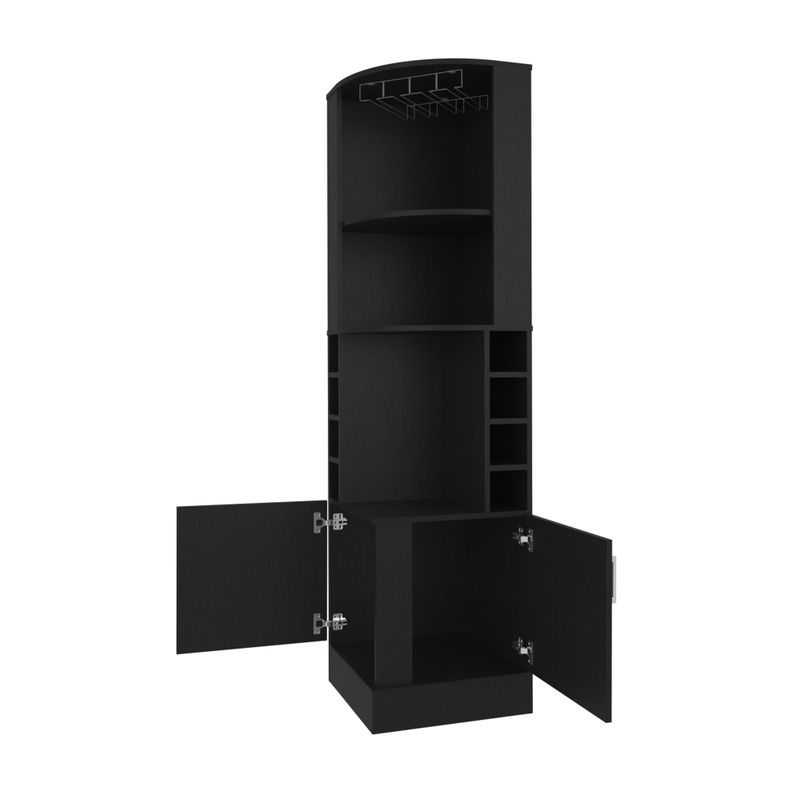 BAR ESQUINERO SOPORTE PARA COPAS FM-001N - NEGRO-1