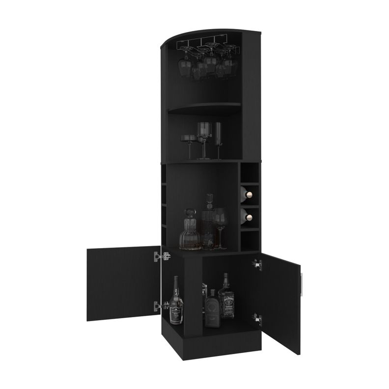 BAR ESQUINERO SOPORTE PARA COPAS FM-001N - NEGRO-3
