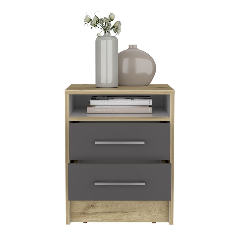 VELADOR 2 CAJONES FM-019B - BEIGE-2