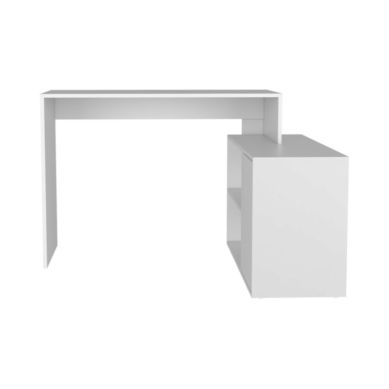 ESCRITORIO EN L 1 PUERTA 116,6X100X73,6 CM FM-033B BLANCO-1