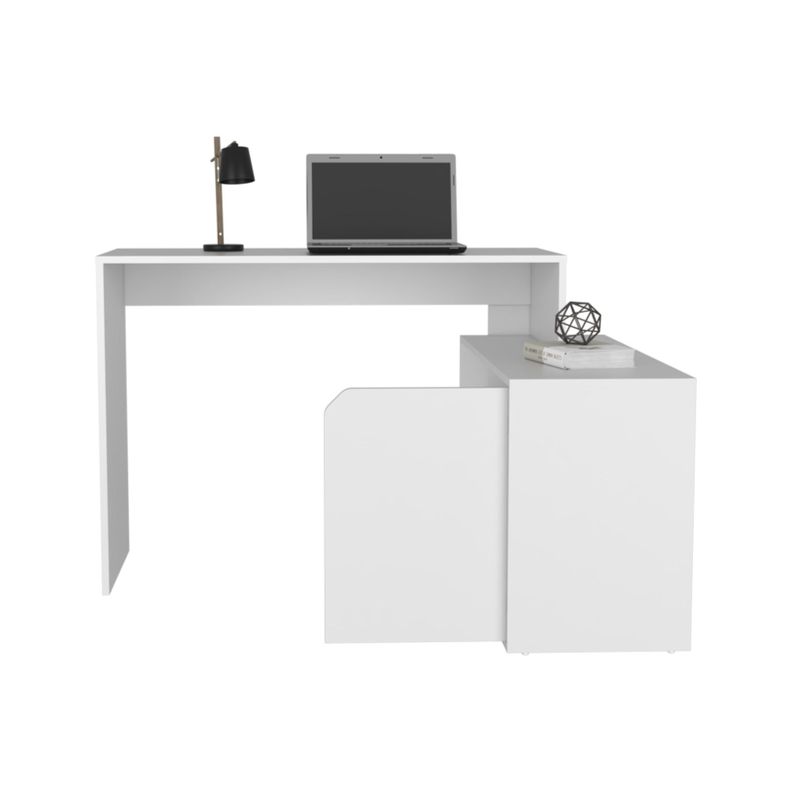 ESCRITORIO EN L 1 PUERTA 116,6X100X73,6 CM FM-033B BLANCO-3