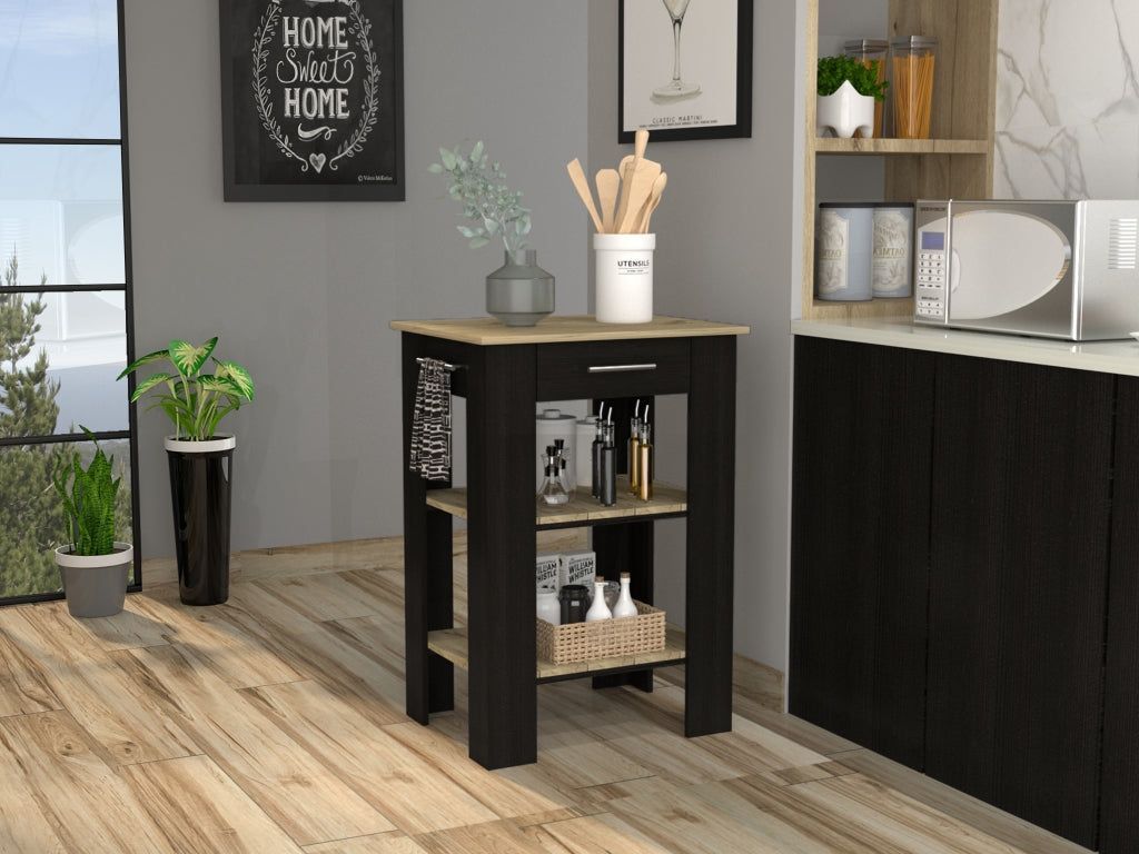 ISLA DE COCINA 1 CAJON FM-006N NEGRO-4