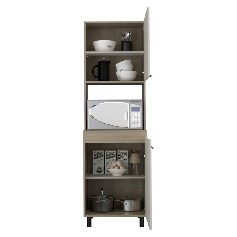 Mueble Microondas 2 Puertas 3 Repisas Fm-006E Beige-2