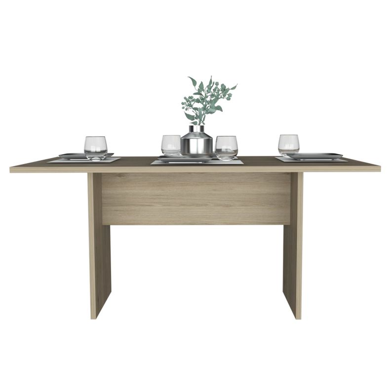 MESA DE COMEDOR FM-001C CAFÉ CLARO-2