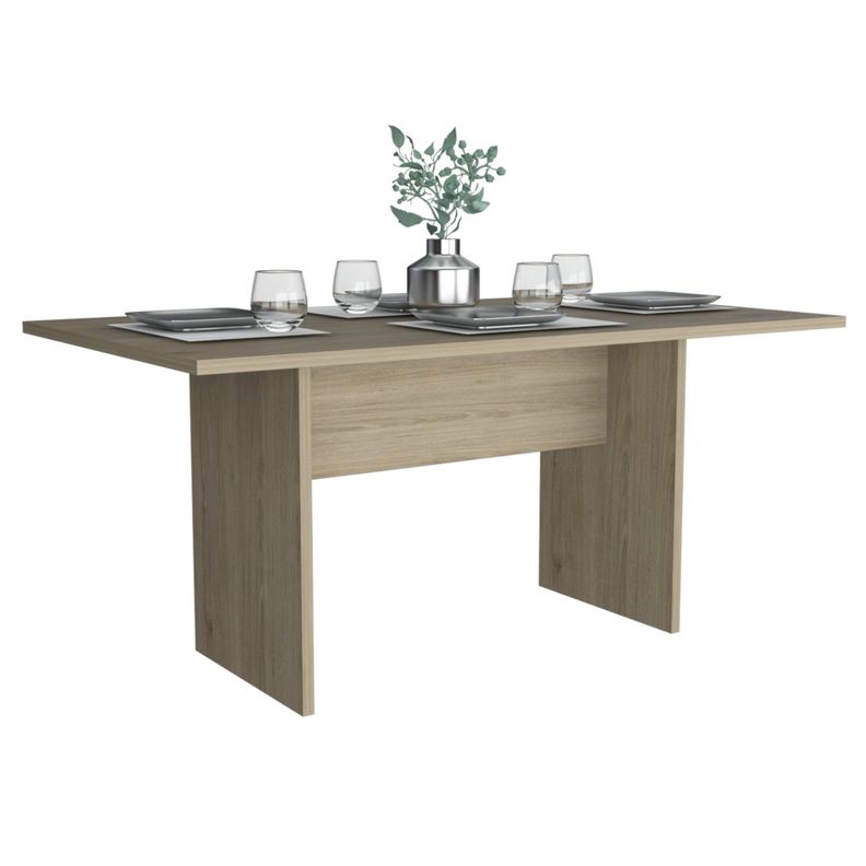 MESA DE COMEDOR FM-001C CAFÉ CLARO-3