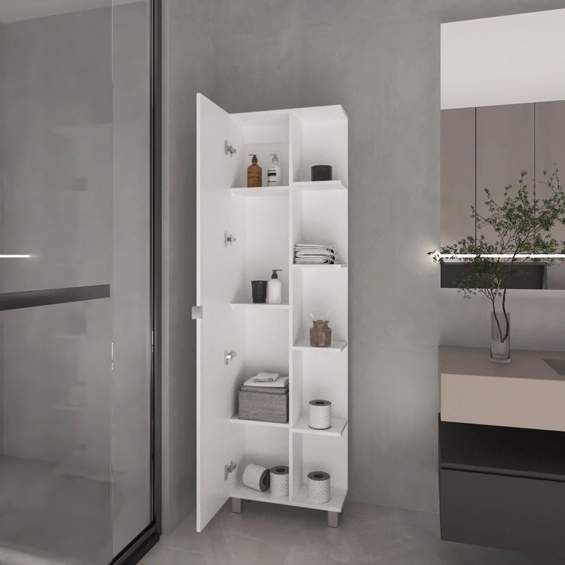 ESTANTE ORGANIZADOR BAÑO 9 REPISAS FM-002B - BLANCO-5