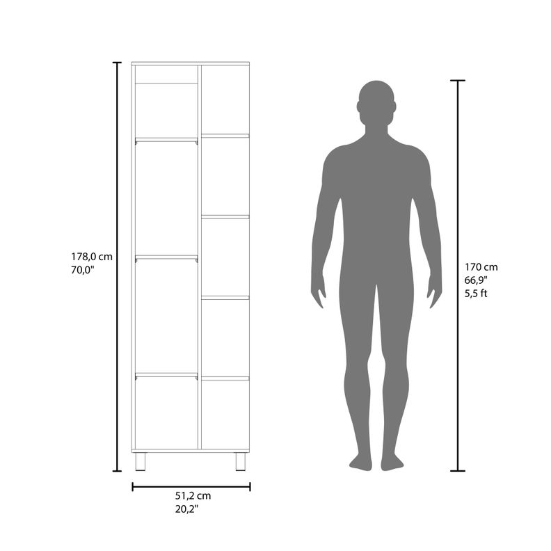 ESTANTE ORGANIZADOR BAÑO 9 REPISAS FM-002B - BLANCO-7