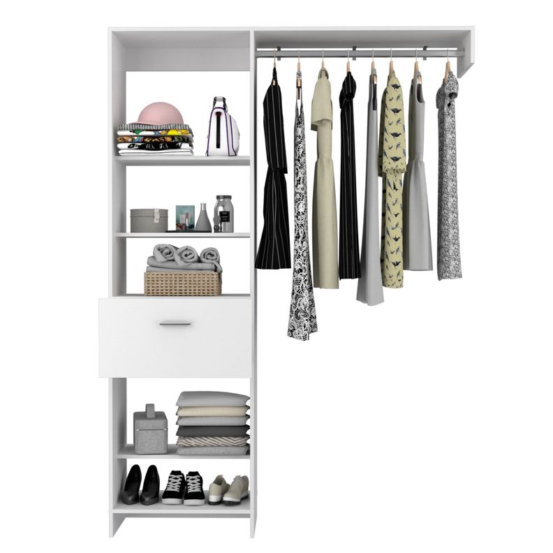 CLOSET 1 CAJÓN 5 REPISAS FM-014B - BLANCO-2