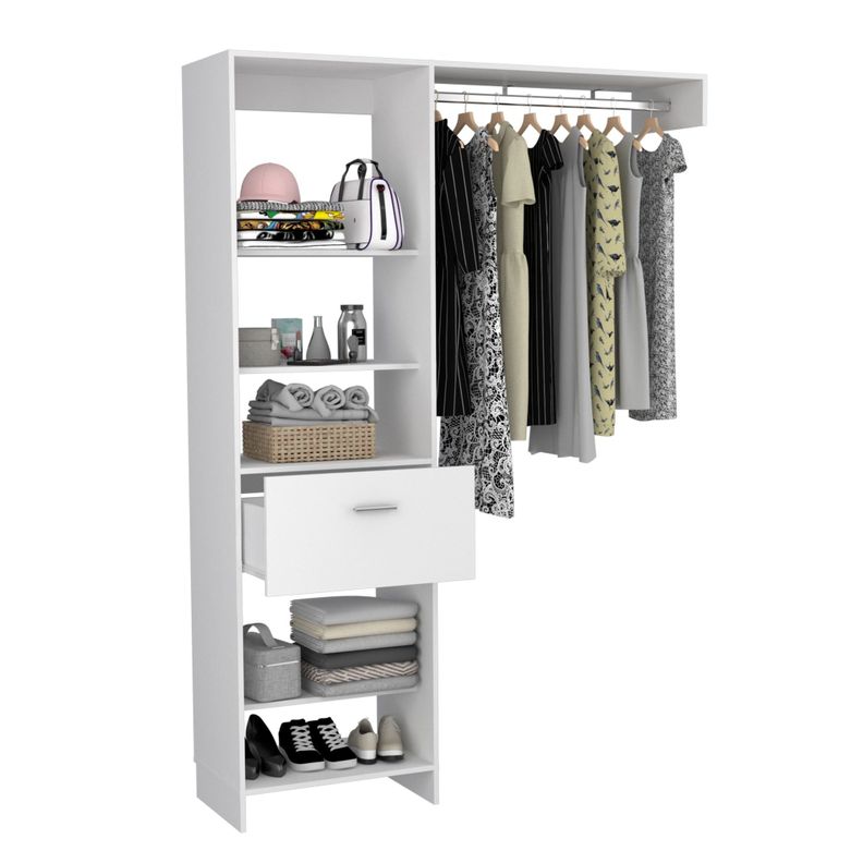 CLOSET 1 CAJÓN 5 REPISAS FM-014B - BLANCO-3