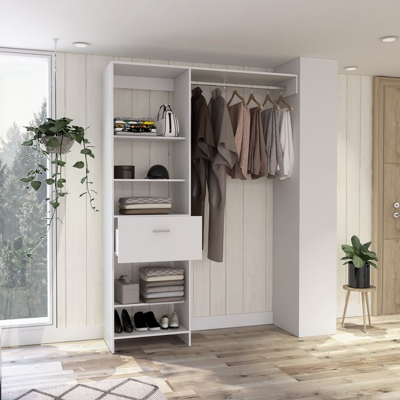 CLOSET 1 CAJÓN 5 REPISAS FM-014B - BLANCO-5