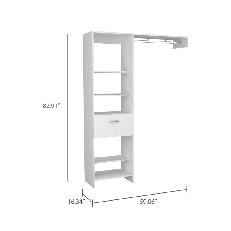 CLOSET 1 CAJÓN 5 REPISAS FM-014B - BLANCO-6