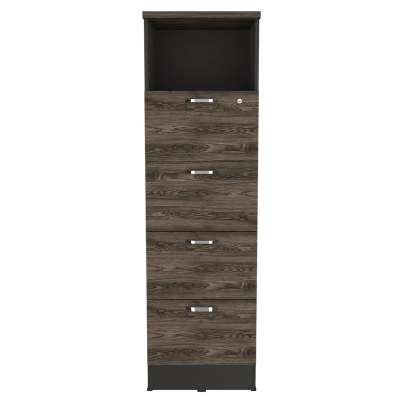 CAJONERA 161,6X47,5X45 CM FM-004N NEGRO Y CAFÉ OSCURO-1