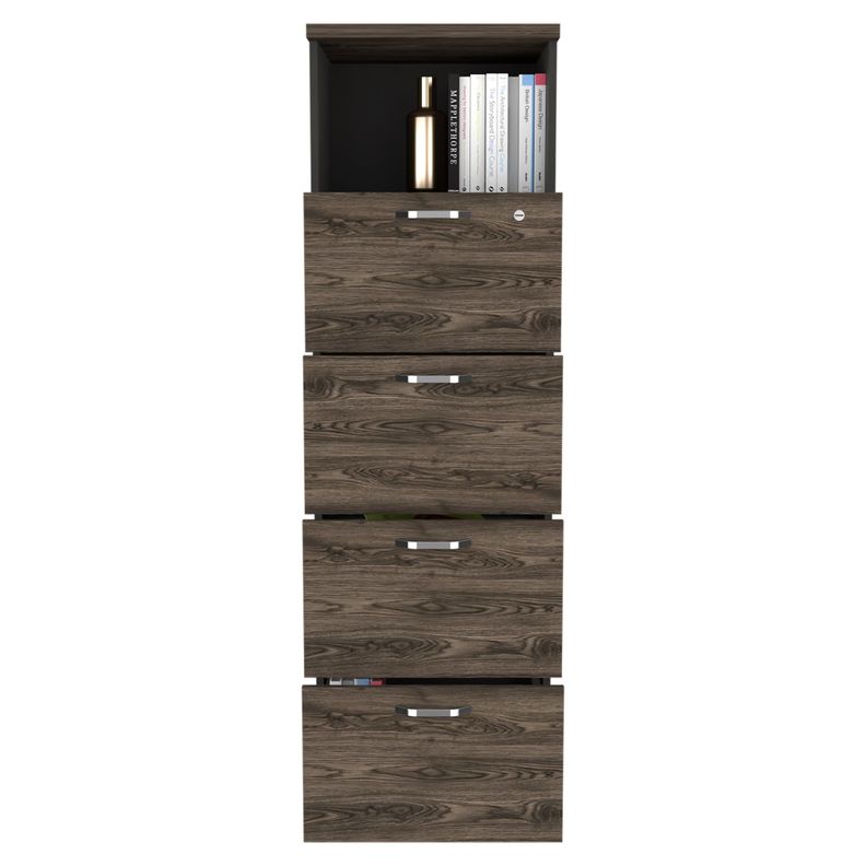 CAJONERA 161,6X47,5X45 CM FM-004N NEGRO Y CAFÉ OSCURO-2