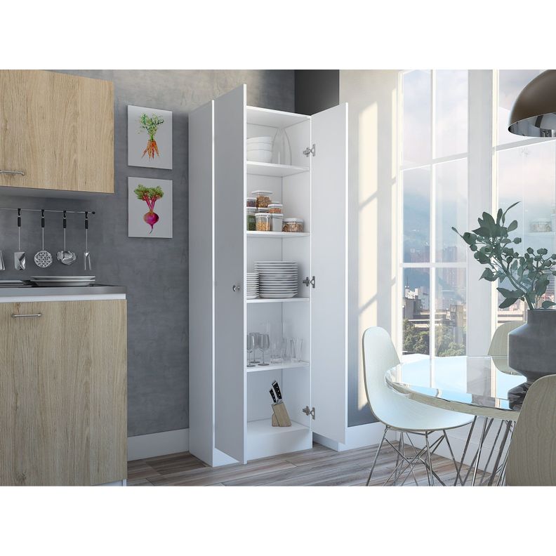 ESTANTE ORGANIZADOR WC 2 PUERTAS FM-010B - BLANCO-5