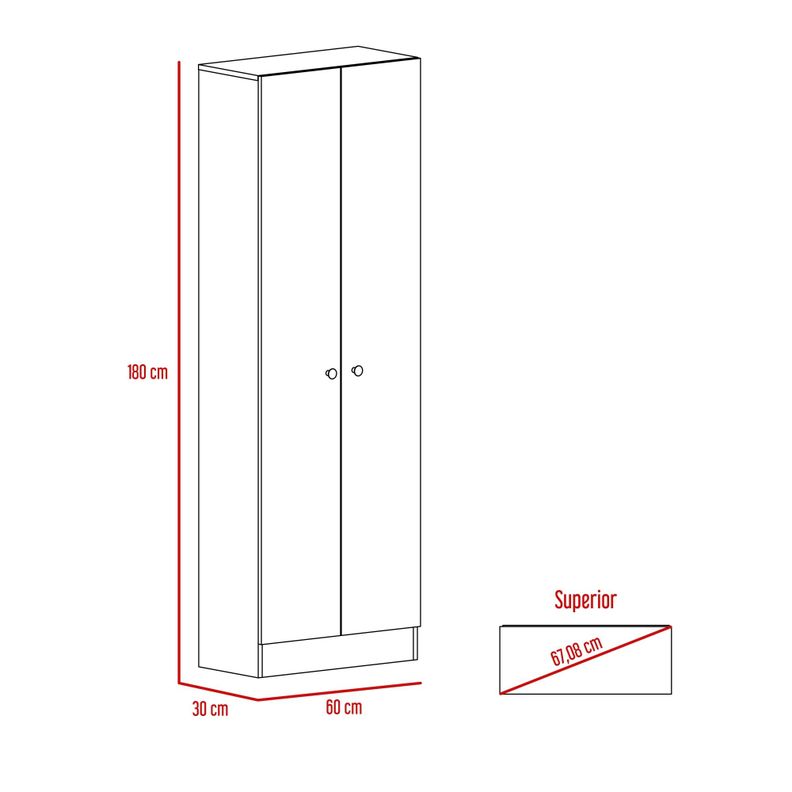 ESTANTE ORGANIZADOR WC 2 PUERTAS FM-010B - BLANCO-6