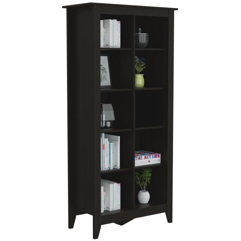 LIBRERO 8 ESTANTES FM-001W - NEGRO-3