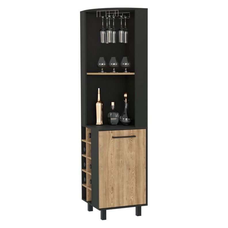 BAR ESQUINERO 8 BOTELLEROS 1 PUERTA FM-007N - NEGRO-2