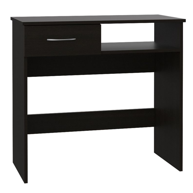 ESCRITORIO 1 CAJON + ESTANTE 5 REPISAS FM-011N NEGRO-0