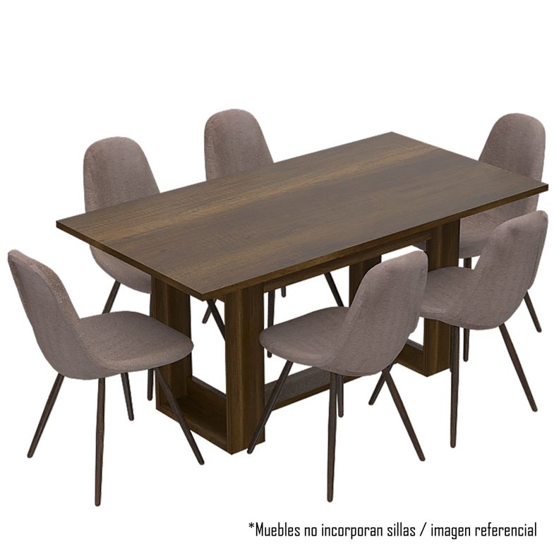 MESA DE COMEDOR FM-004O CAFÉ OSCURO-3