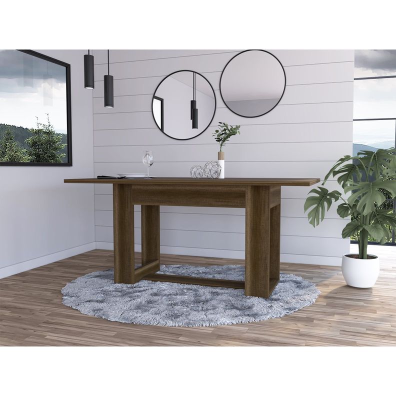 MESA DE COMEDOR FM-004O CAFÉ OSCURO-4