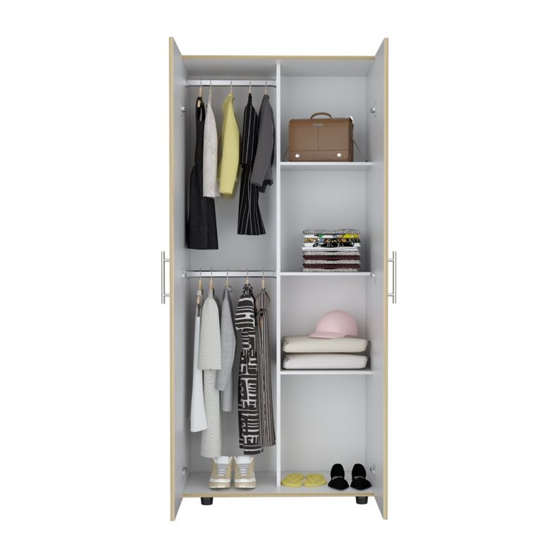 CLOSET 2 PUERTAS FM-021C - CAFÉ CLARO-2