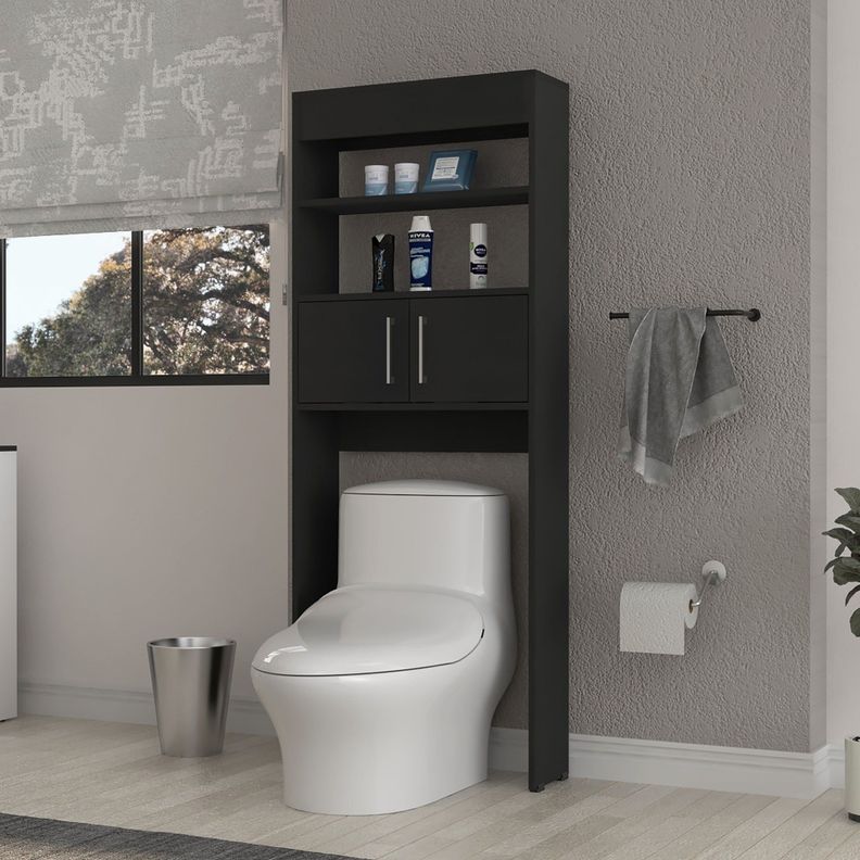 OPTIMIZADOR DE BAÑO CON 2 PUERTAS FM-008N - NEGRO-4