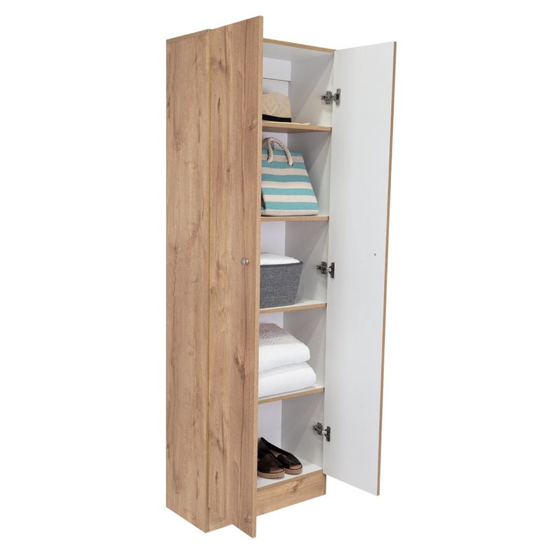 Closet 2 Puertas 5 Repisas Fm-010C Café Claro-3