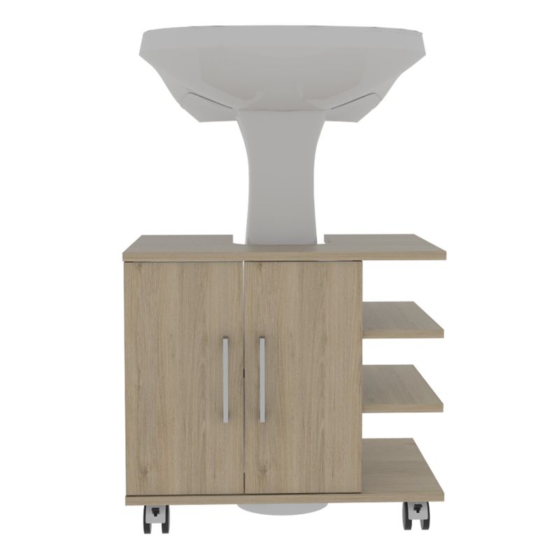 MUEBLE BAÑO 2 PUERTAS FM-003C CAFÉ CLARO-1