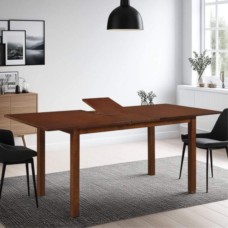 MESA COMEDOR 74X180X80 CM FM-003O CAFÉ OSCURO-4