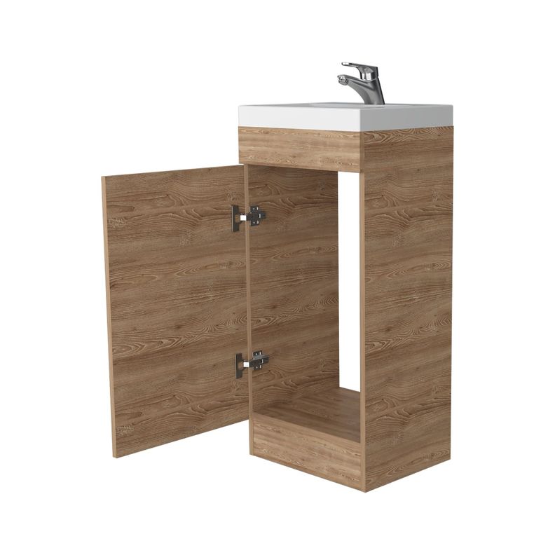 MUEBLE VANITORIO 1 PUERTA FM-005C CAFÉ CLARO-1