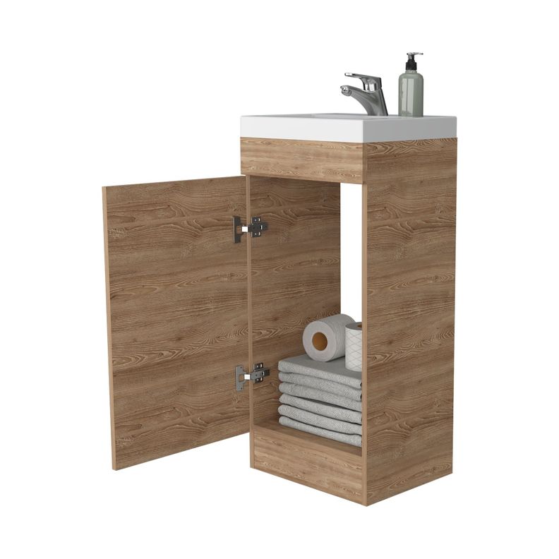 MUEBLE VANITORIO 1 PUERTA FM-005C CAFÉ CLARO-3