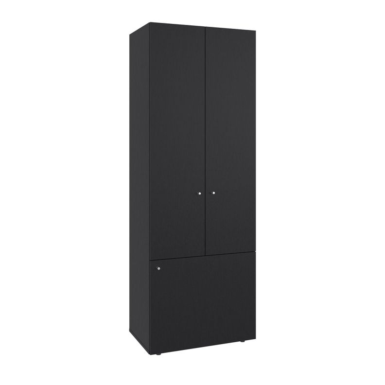 Closet 3 Puertas 170X60X40,2 Cm Negro