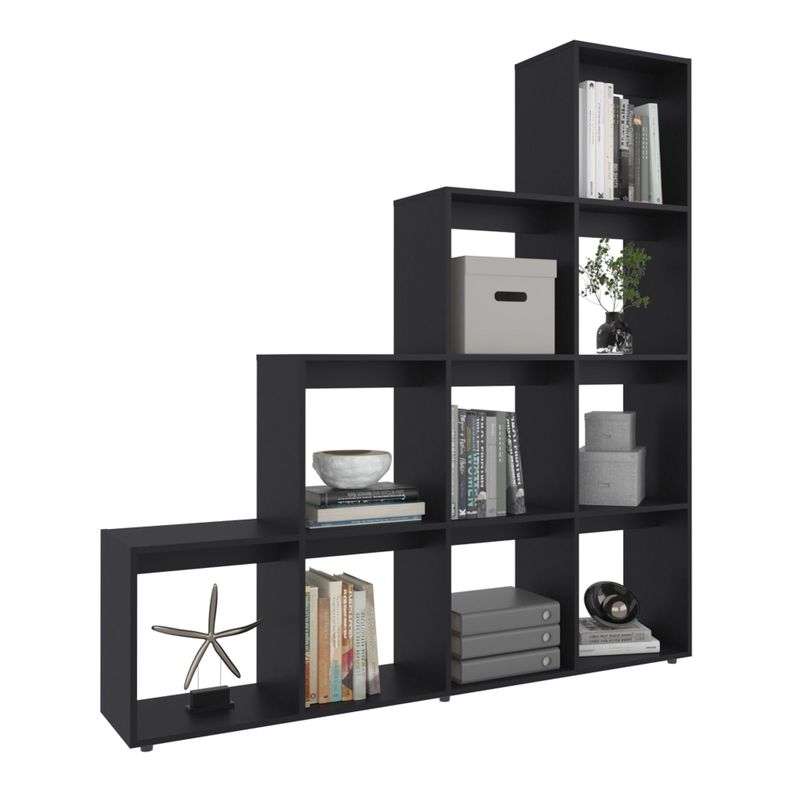 BIBLIOTECA FORMA ESCALERA FM-002N - NEGRO-1