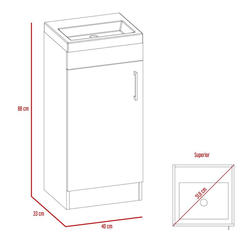 MUEBLE VANITORIO PISO 1 PUERTA FM-005O CAFÉ OSCURO-6
