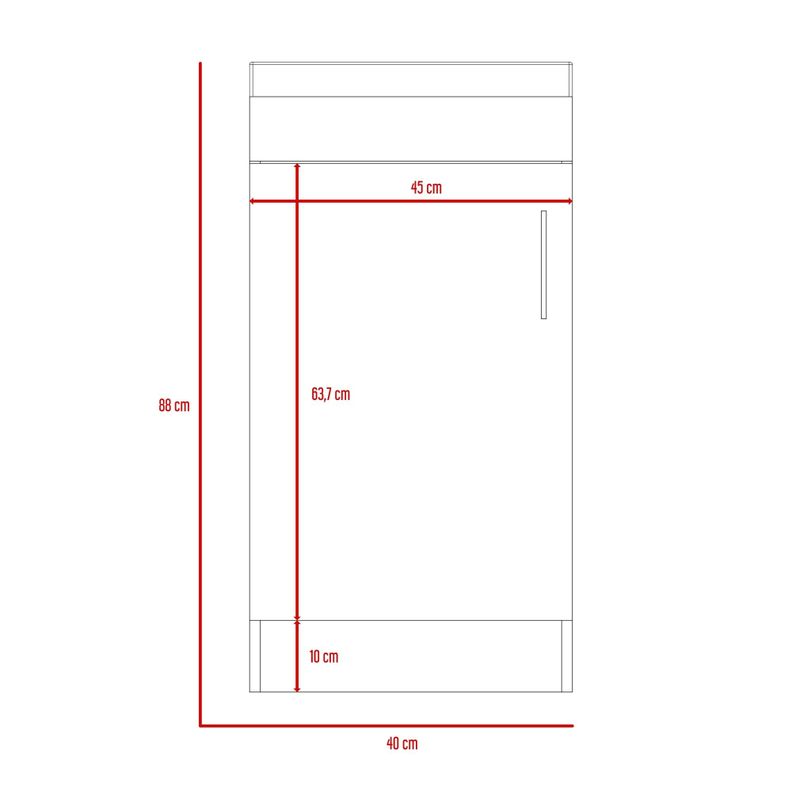 MUEBLE VANITORIO PISO 1 PUERTA FM-005O CAFÉ OSCURO-7