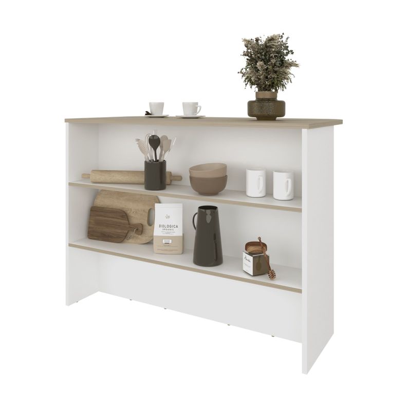 ISLA COCINA 120X60X90 CM FM-003B BLANCO-3