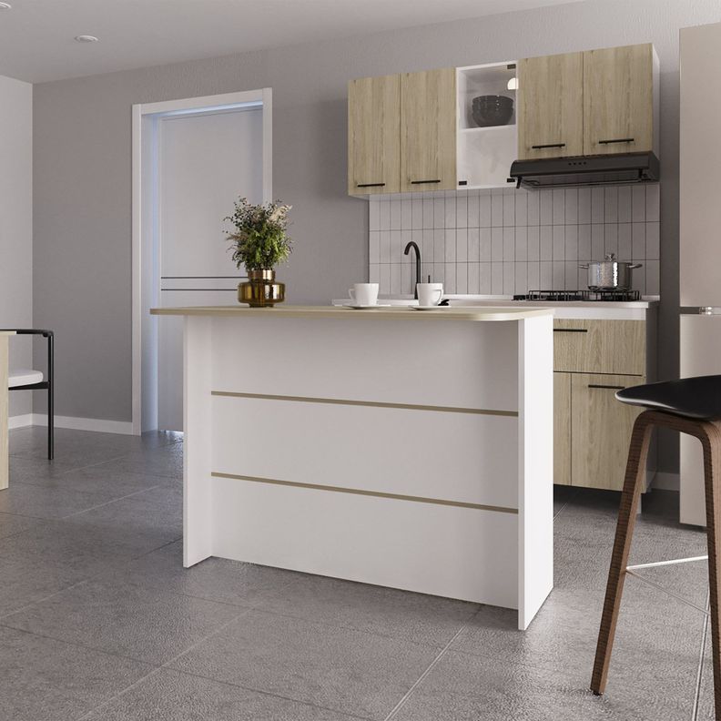 ISLA COCINA 120X60X90 CM FM-003B BLANCO-4